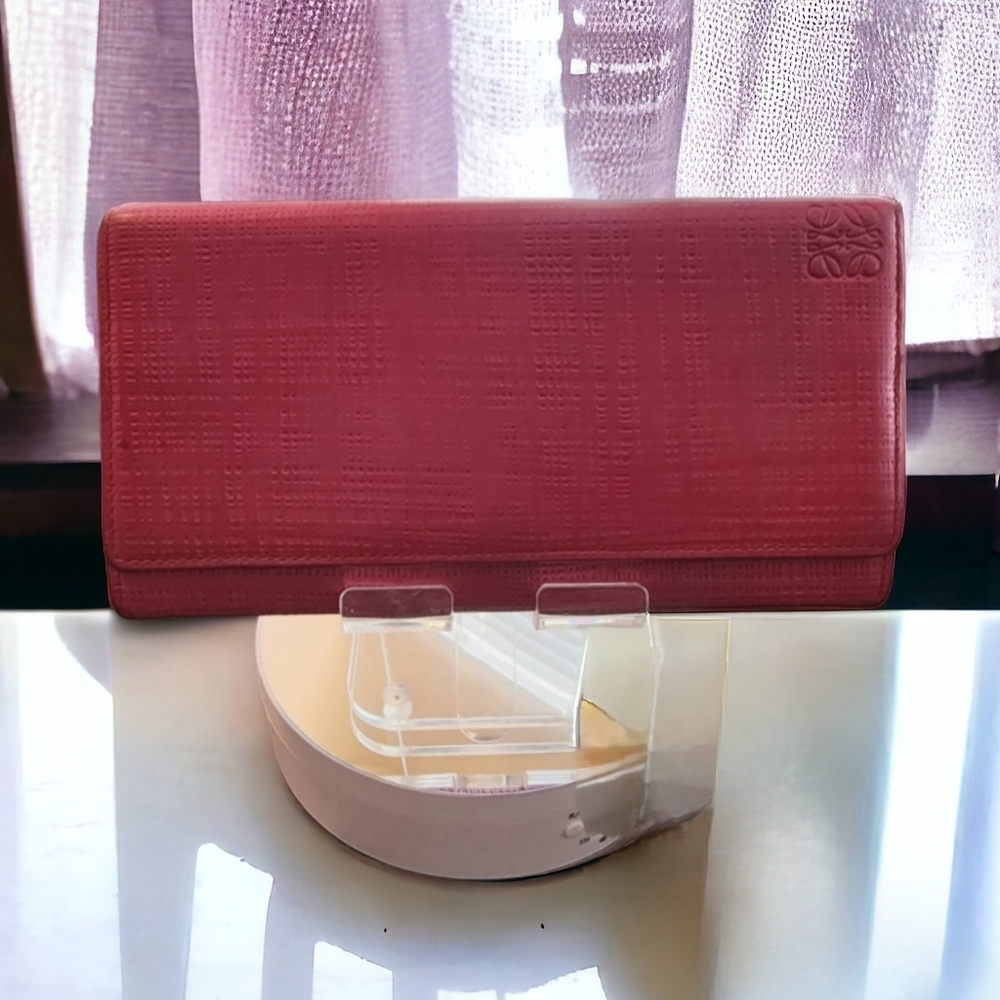 Loewe Long Wallet in Fuschia
